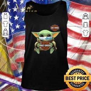 Nice Baby Yoda mask Motor Harley-Davidson Cycles Coronavirus shirt 1