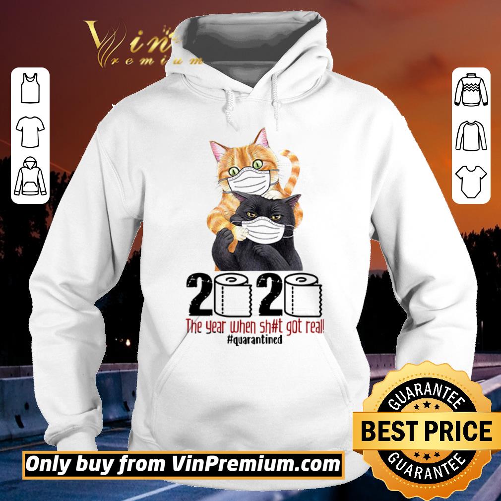 Nice Cat wearing mask 2020 the year when shit got real #quarantined shirt sweater Nice Cat wearing mask 2020 the year when shit got real quarantined shirt sweater 4 - Nice Cat wearing mask 2020 the year when shit got real #quarantined shirt sweater