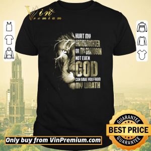 Nice Lion Hurt My Granddaughter Or My Grandson Not Even God shirt sweater