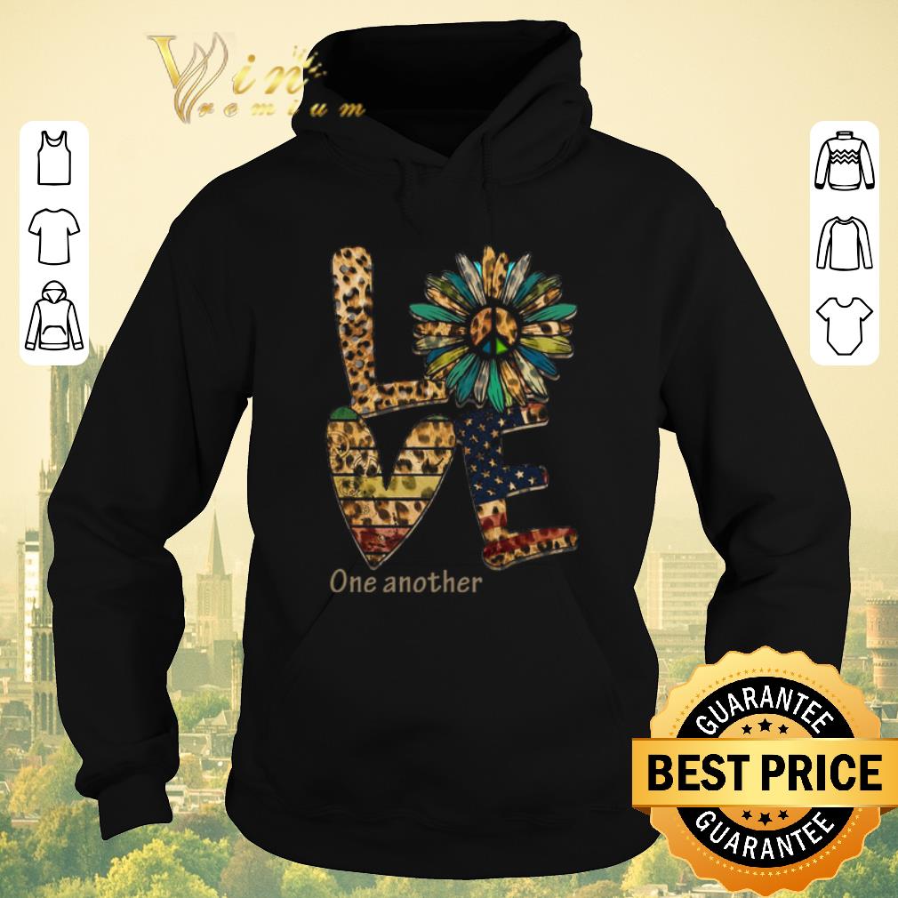 Nice Love One Another Flowers Leopard American Flag shirt sweater 4 - Nice Love One Another Flowers Leopard American Flag shirt sweater