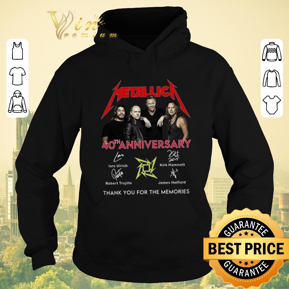 Nice Metallic 40th Anniversary Signature Thank You For The Memories shirt sweater Nice Metallic 40th Anniversary Signature Thank You For The Memories shirt sweater 4 - Nice Metallic 40th Anniversary Signature Thank You For The Memories shirt sweater