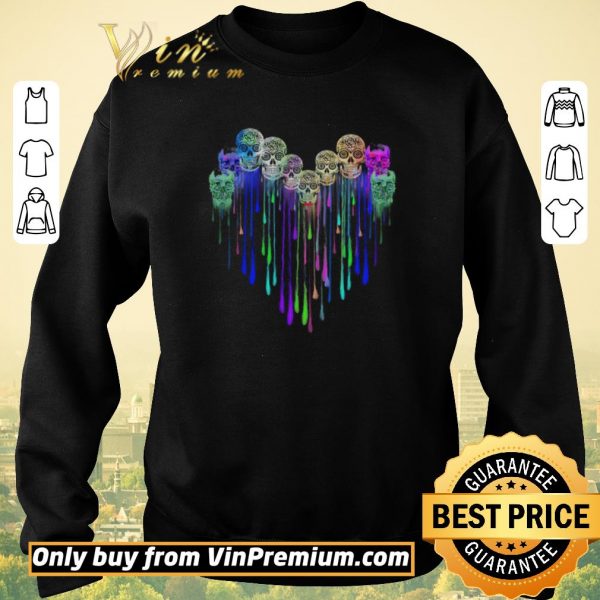 Nice Skulls Tattoo Watercolor shirt sweater