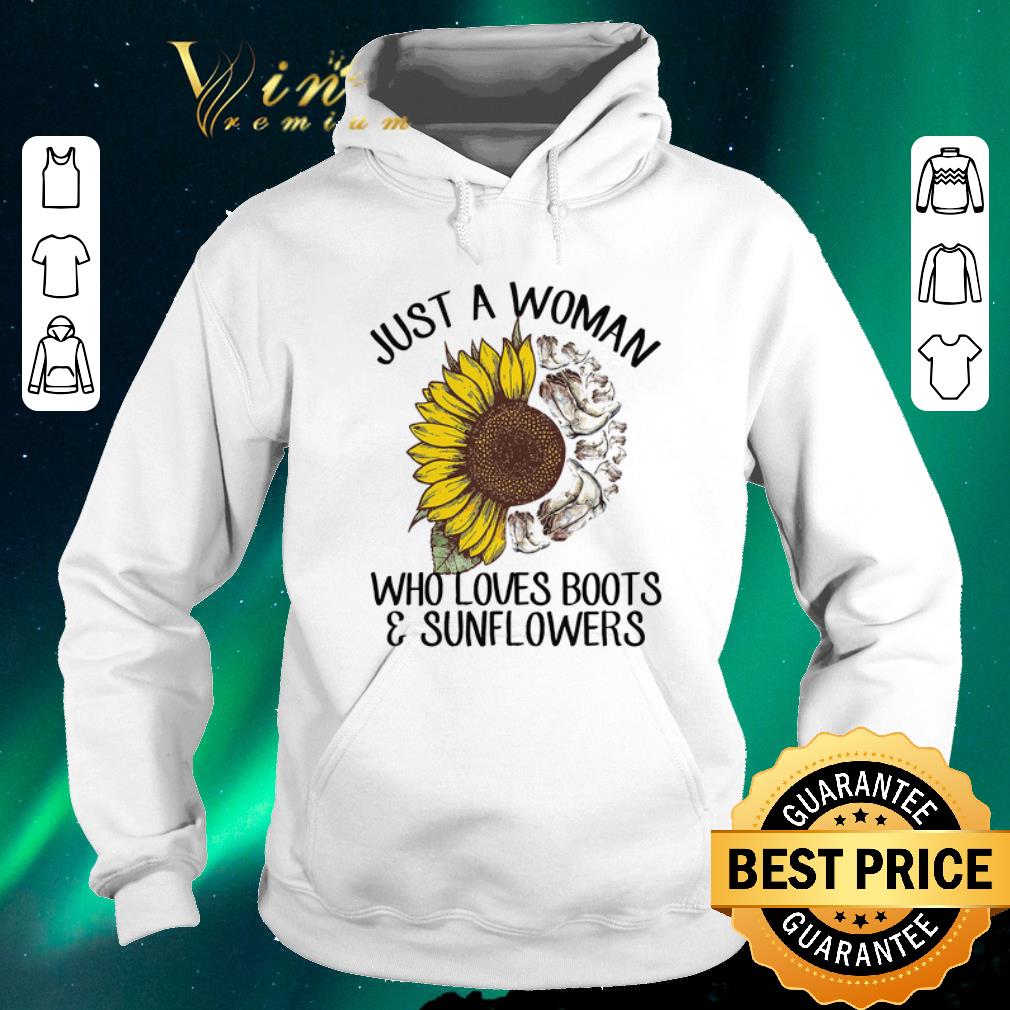 Original Just A Woman Who Loves Boots & Sunflowers shirt sweater Original Just A Woman Who Loves Boots Sunflowers shirt sweater 4 - Original Just A Woman Who Loves Boots & Sunflowers shirt sweater