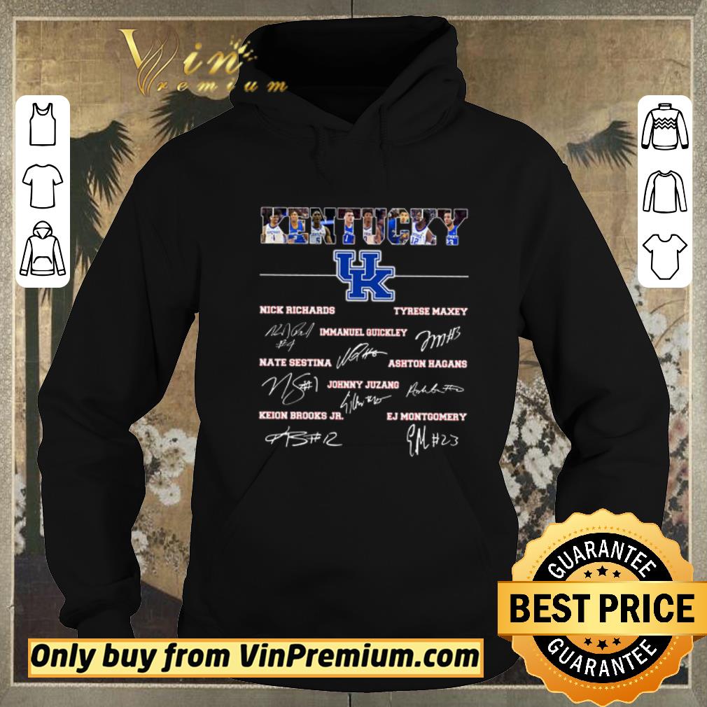 Original Kentucky Football Nick Richards Tyrese Maxey Immanuel Quickley Signature shirt sweater 4 - Original Kentucky Football Nick Richards Tyrese Maxey Immanuel Quickley Signature shirt sweater