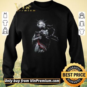 Original Liberty Enlightening the World mask M4a1 gun American Flag shirt sweater 2