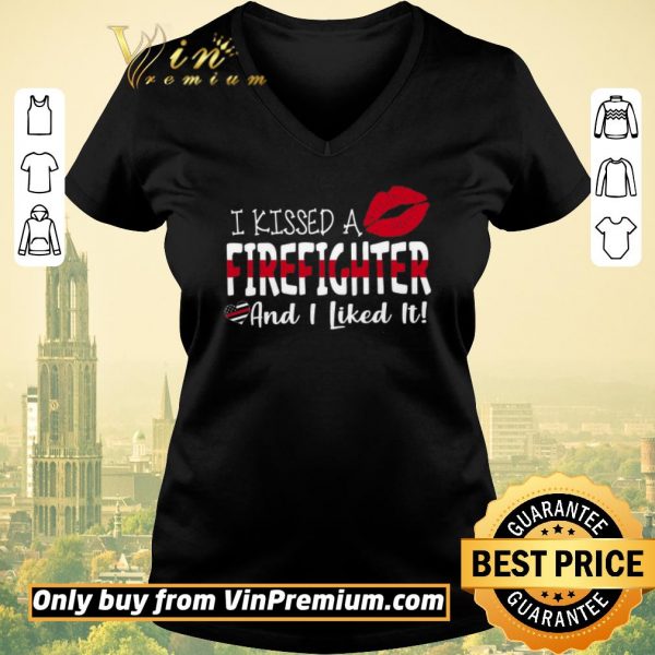 Original Lips I Kissed A Firefighter Andi Like It shirt sweater