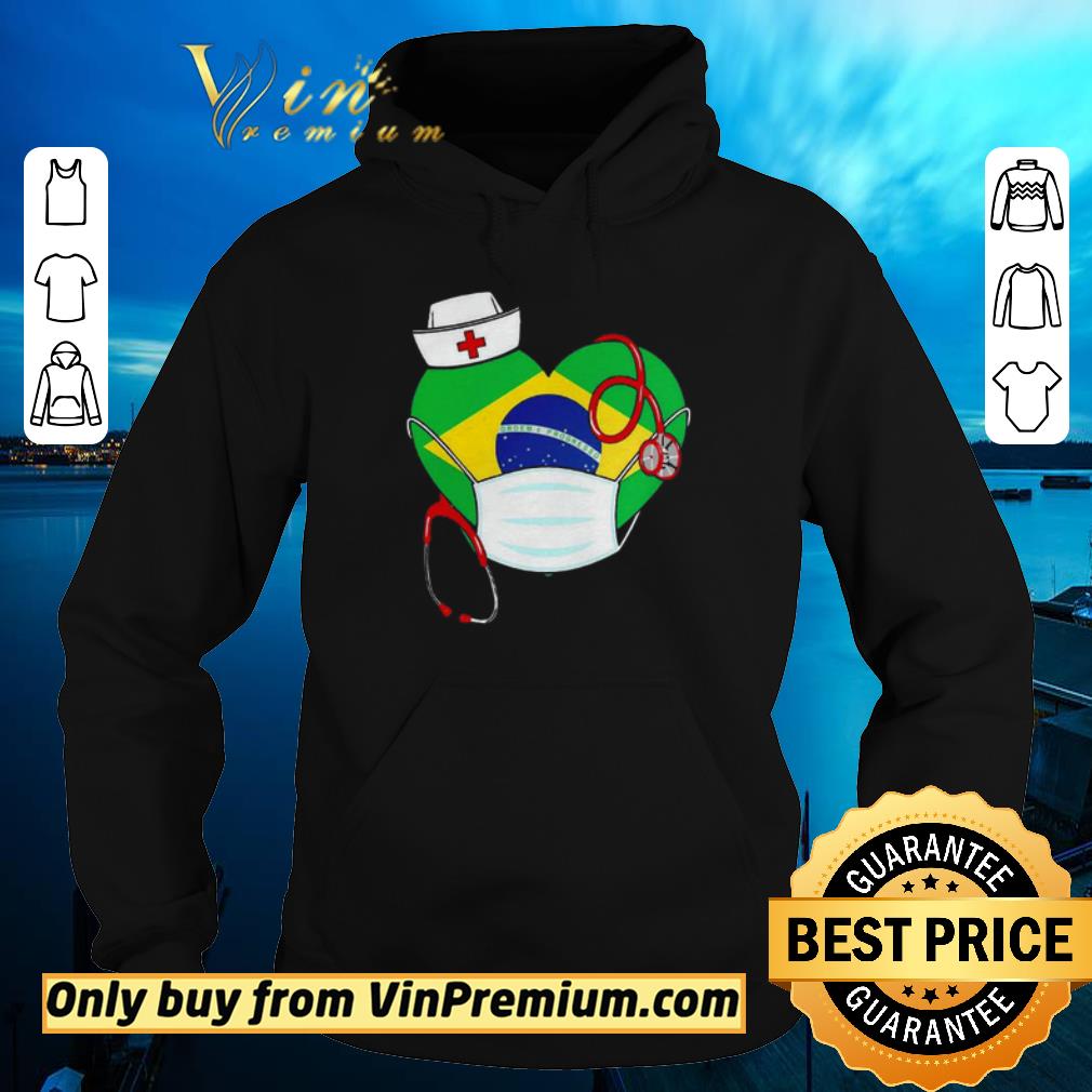 Original nurse Brazil heart shirt sweater 4 - Original nurse Brazil heart shirt sweater
