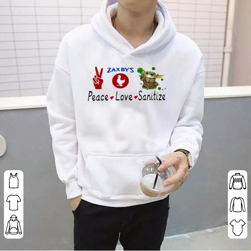 Peace Love Sanitize Zaxbys Baby Yoda Shirt 4 - Peace Love Sanitize Zaxbys Baby Yoda Shirt