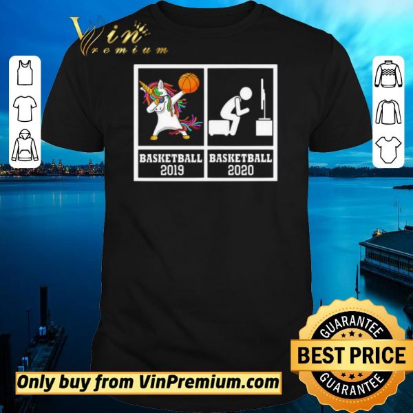 Pretty Dabbing Unicorn Basketball 2019 And Basketball 2020 Stay Home shirt sweater
