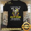 Pretty Elephant Flowwers I Wear Blue For My Son Autism Awareness Accept Understand Love shirt sweater
