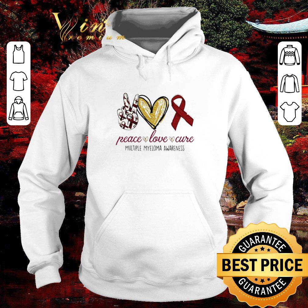 Pretty Peace love Cure Multiple Myeloma Awareness shirt Pretty Peace love Cure Multiple Myeloma Awareness shirt 4 - Pretty Peace love Cure Multiple Myeloma Awareness shirt