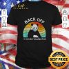 Pretty Vintage Panda back off I’m on self quarantine Coronavirus shirt