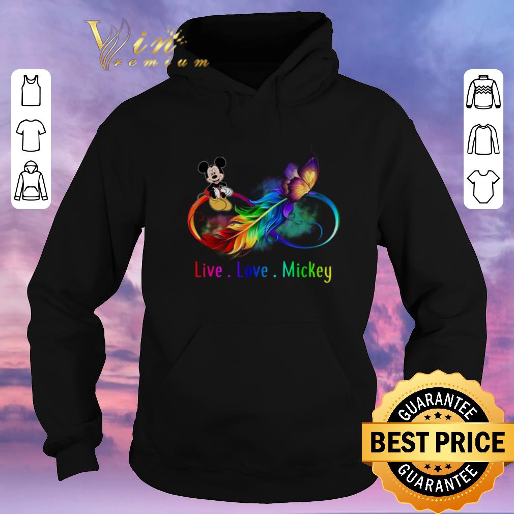 Top Butterfly Live Love Mickey Mouse Color shirt sweater Top Butterfly Live Love Mickey Mouse Color shirt sweater 4 - Top Butterfly Live Love Mickey Mouse Color shirt sweater