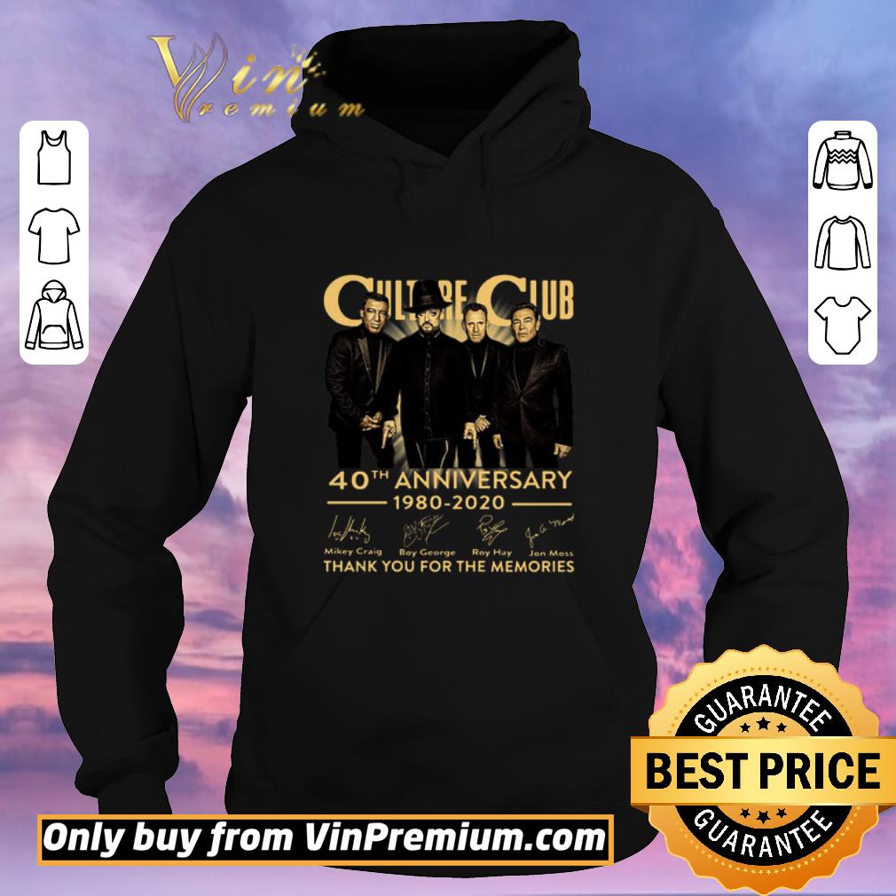 Top Culture Club 40th Anniversary 1980-2020 thank you for the memories signatures shirt sweater Top Culture Club 40th Anniversary 1980 2020 thank you for the memories signatures shirt sweater 4 - Top Culture Club 40th Anniversary 1980-2020 thank you for the memories signatures shirt sweater