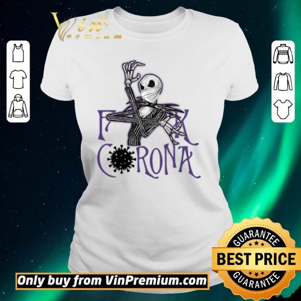 Top Jack Skellington fuck corona shirt sweater