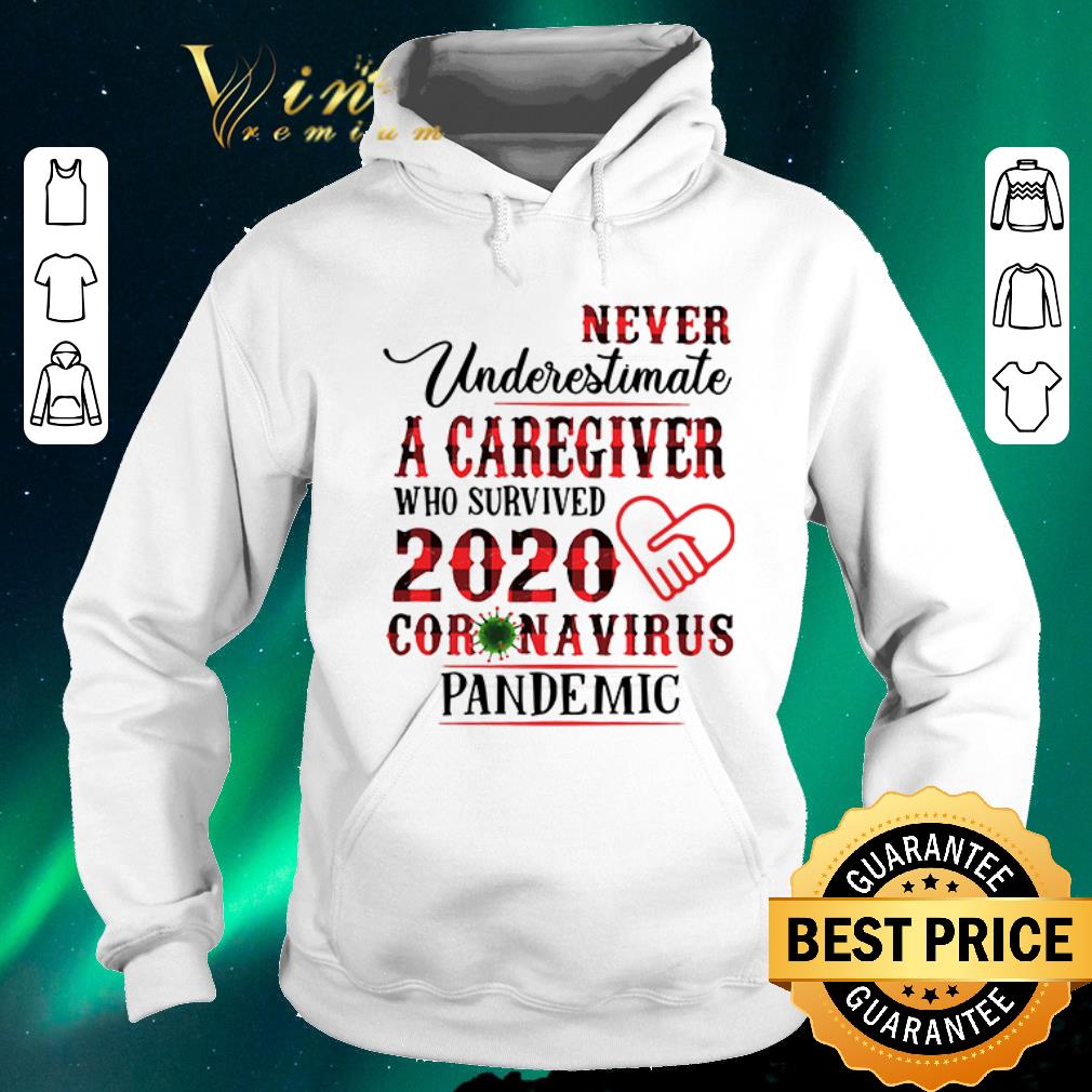 Top Never underestimate a caregiver who survived 2020 Coronavirus pandemic shirt sweater 4 - Top Never underestimate a caregiver who survived 2020 Coronavirus pandemic shirt sweater
