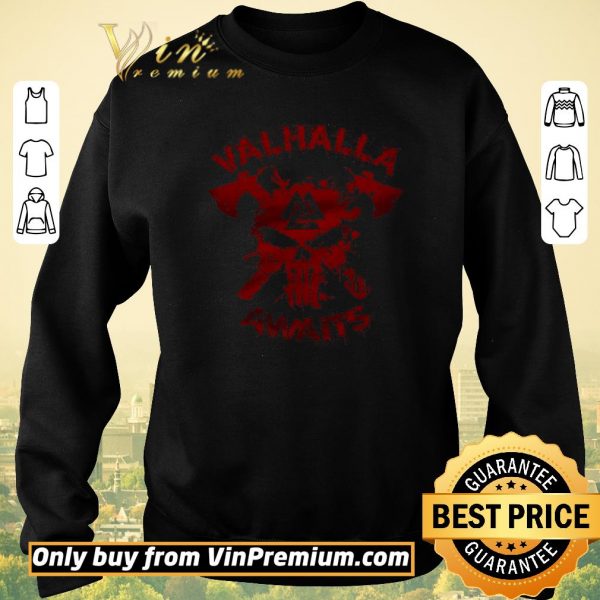 Top Skull Valhalla Awaits shirt sweater