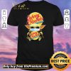 Top Star Wars Baby Yoda Mask Hug Johnny Rockets Hamburger Covid-19 shirt sweater
