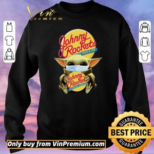 Top Star Wars Baby Yoda Mask Hug Johnny Rockets Hamburger Covid-19 shirt sweater 2