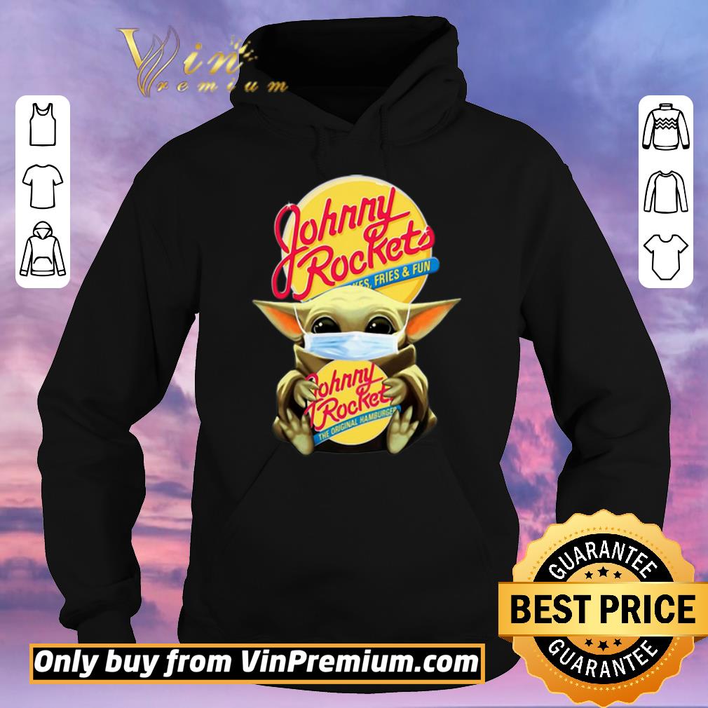 Top Star Wars Baby Yoda Mask Hug Johnny Rockets Hamburger Covid 19 shirt sweater 4 - Top Star Wars Baby Yoda Mask Hug Johnny Rockets Hamburger Covid-19 shirt sweater