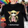 Baby Yoda mask ballet shoes #quarantined Coronavirus shirt