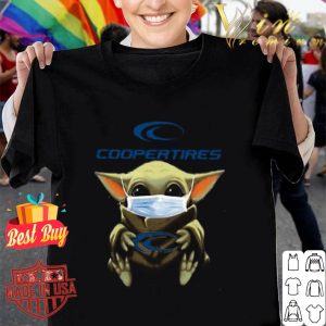 Baby Yoda mask Cooper Tire & Rubber Company shirt