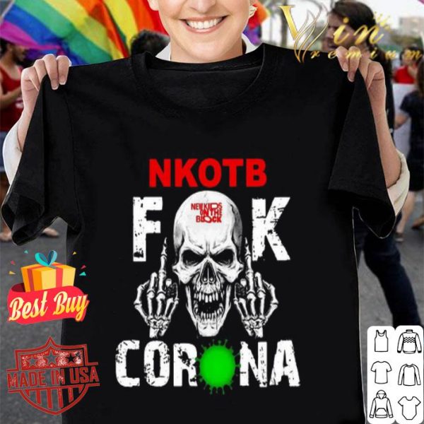 NKOTB fuck Coronavirus version skull shirt