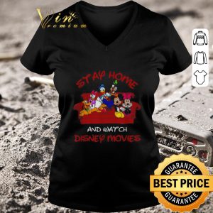 Original Mickey and Friends stay home and watch Disney Movie Covid-19 shirt 2