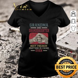 Top Grandma And Granddaughter Best Freakin Partner In Crime Vintage shirt 2