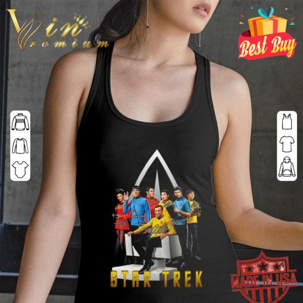 Star Trek all character signatures shirt