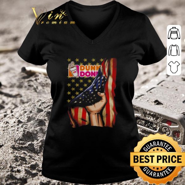 Nice American flag and Dunkin Donut shirt