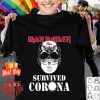 Skull Iron Maiden Mask Survived Coronavirus shirt