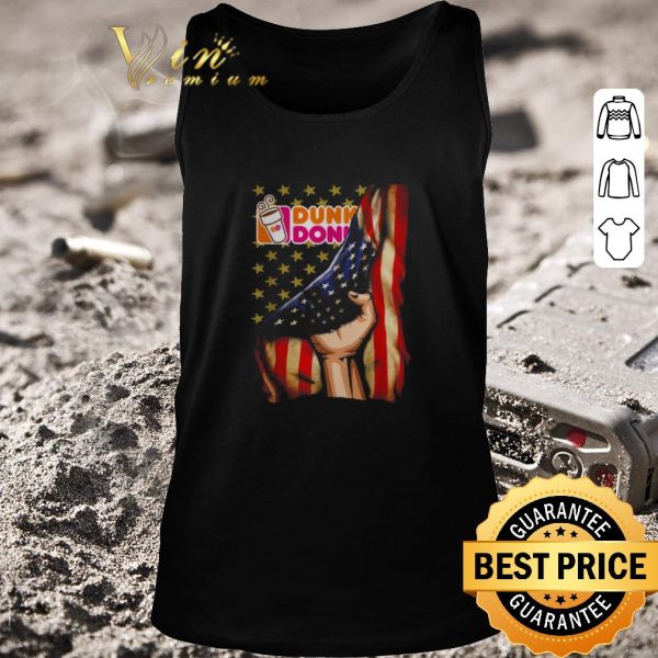 Nice American flag and Dunkin Donut shirt