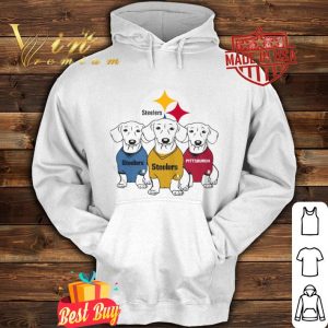 Dachshund dogs Pittsburgh Steelers logo shirt