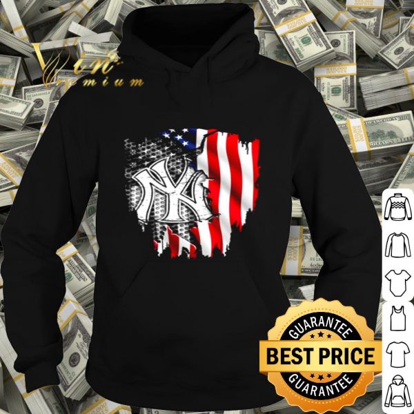New York Yankees inside American flag shirt