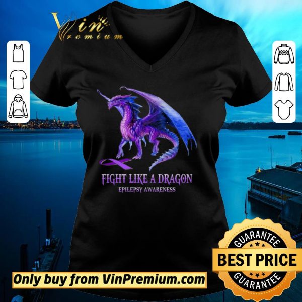 Top Fight Like A Dragon Epilepsy Awareness shirt sweater