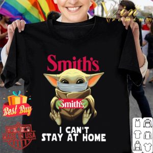 Baby Yoda mask Smith's i can’t stay at home Coronavirus shirt