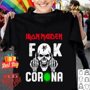 Skull Iron Maiden Fuck Coronavirus shirt