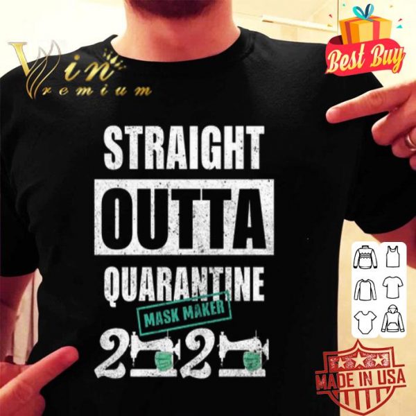 Straight outta quarantine mask maker 2020 Coronavirus shirt
