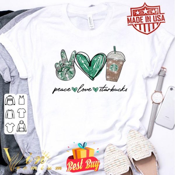 Peace love Starbucks diamond shirt