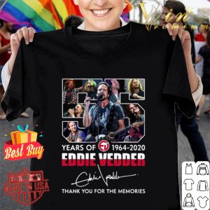 55 years of 1964-2020 Eddie Vedder signature thank you for the memories shirt