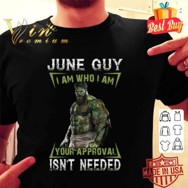 Hulk june guy i am who i am your approval isn’t needed shirt