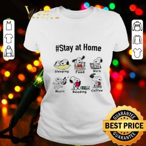 Snoopy #stay at home sleeping food work music reading coffee shirt