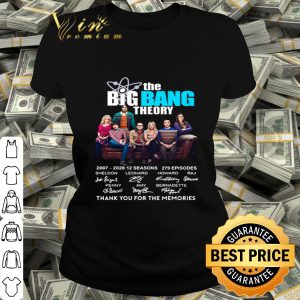 The Big Bang Theory 2007-2020 12 seasons 279 episodes signatures shirt
