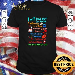 Funny I will teach art in a room I will teach art now on zoom mouse shirt