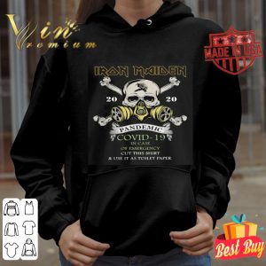 Skull Iron Maiden 2020 pandemic Covid-19 in case of emergency shirt