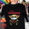 Baby Yoda mask Flowserve I can’t stay at home Coronavirus shirt