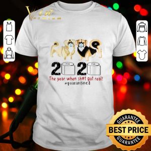 Tibetan Spaniel 2020 the year when shit got real quarantined Coronavirus shirt