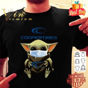 Baby Yoda mask Cooper Tire & Rubber Company shirt