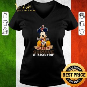 Official Mickey mouse captain morgan helping me survive quarantine shirt 2